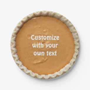 Prato De Papel Torta de Abóbora