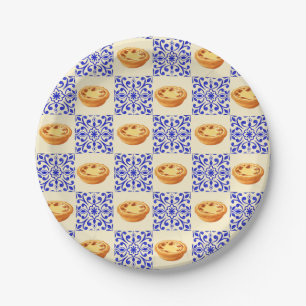 Prato De Papel Torta e Azulejos Portugueses