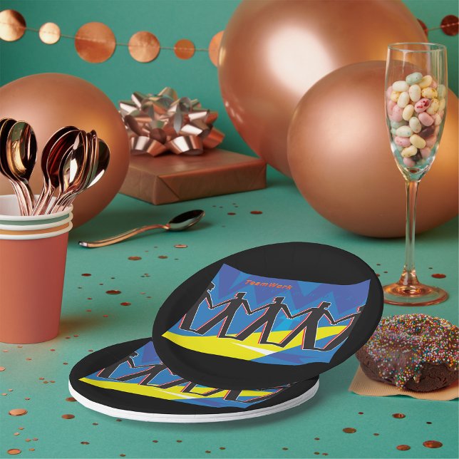 Prato De Papel Trabalho em equipe (Criador carregado)