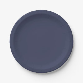 Prato De Papel Tradicional - Placas de papel azul clássicas