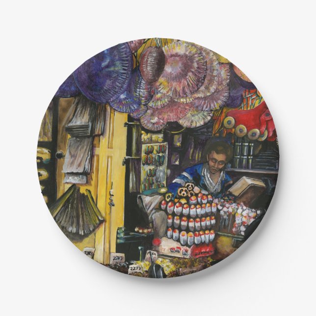 Prato De Papel Tradições do Comércio Antigo, Jerusalém (Frente)