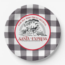 Prato De Papel Trem Santa Express