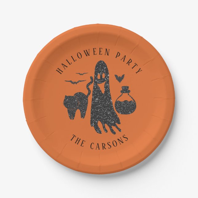 Prato De Papel Trendência Gata Gata Fantasma Gata Gatos Venenosa  (Frente)