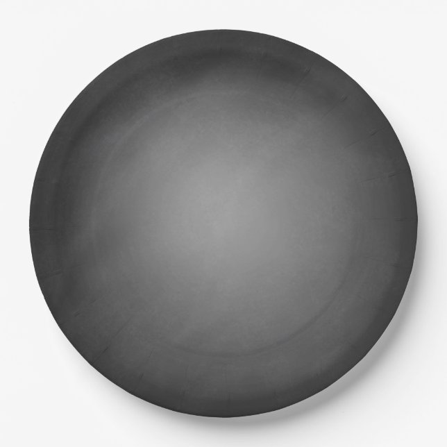 Prato De Papel Trendy Chalkboard Vignette (Frente)