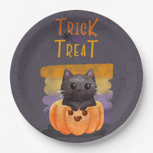 Trick ou Trate placas de papel de 9"