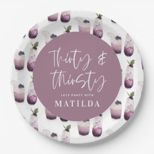 Prato De Papel Trinta e sede de aniversário de 30 anos