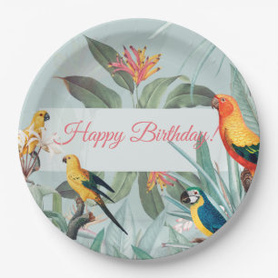 Prato De Papel Tropical Personalizada