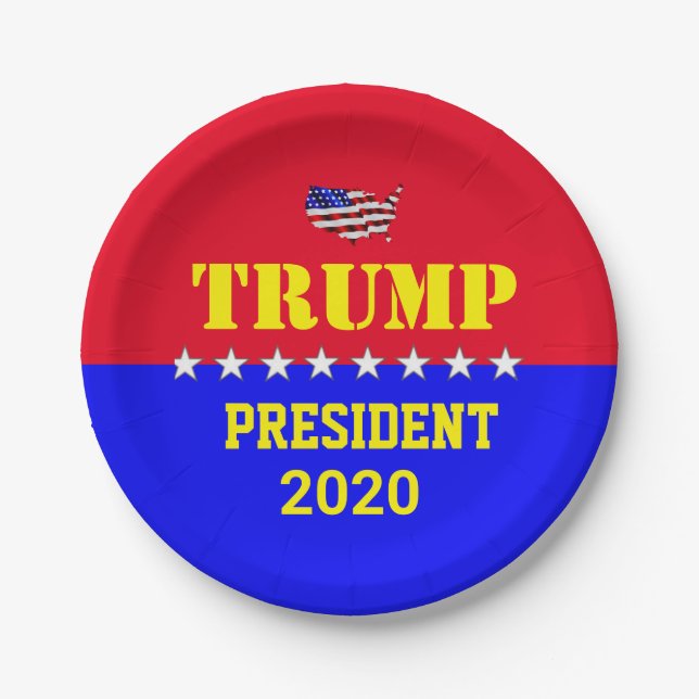 PRATO DE PAPEL TRUMP 2020 (Frente)