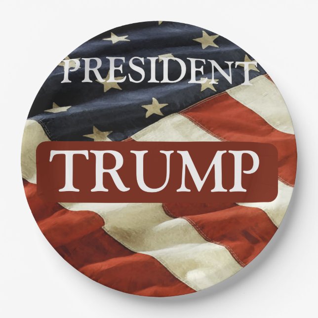 PRATO DE PAPEL TRUMP 2024 (Frente)