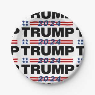 Prato De Papel Trump 2024