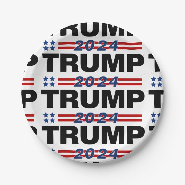 Prato De Papel Trump 2024 (Frente)