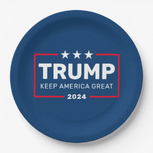 Prato De Papel Trump 2024 - Mantenha a América Excelente com estr