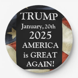 PRATO DE PAPEL TRUMP 2025