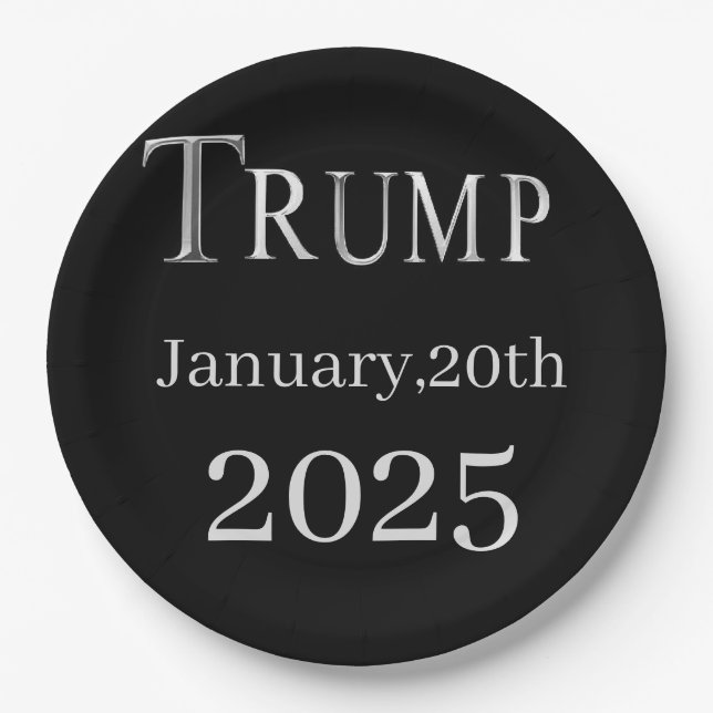 PRATO DE PAPEL TRUMP 2025 (Frente)