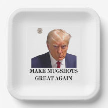 Trump Mug Shot Paper Placas