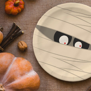 Prato De Papel Truque de Halloween ou trato de mães bonitas