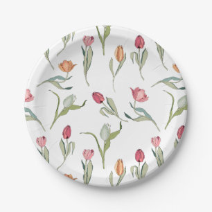 Prato De Papel Tulipas De Flores De Corte Delicadas