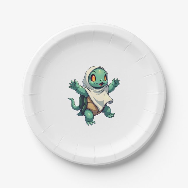 Prato De Papel Turtle Ghoul (Frente)