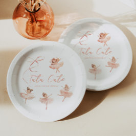 Prato De Papel Tutu Cute Ballerina Birthday