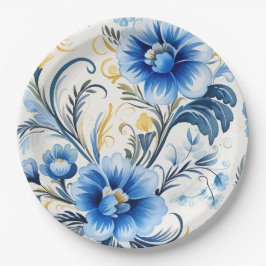 Prato De Papel Ukrainian folk art pattern