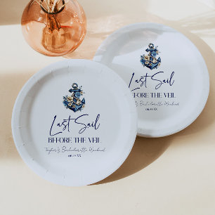 Prato De Papel Última Viagem Antes da Festa de Fim de Solteira