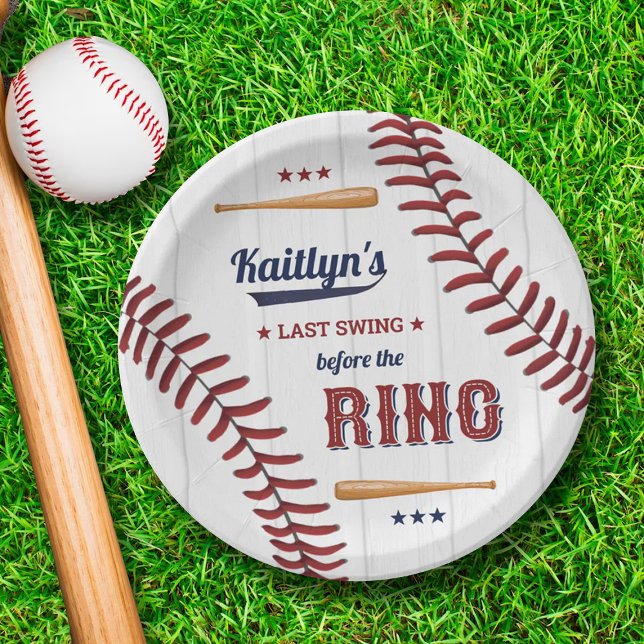 Prato De Papel Último Balanço Antes do Anel! Chuveiro de Noiva de (Criador carregado)