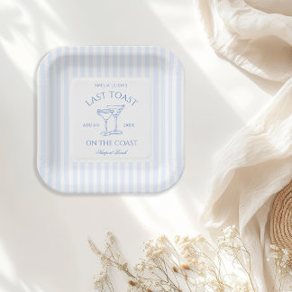 Prato De Papel Último brinde no Fim de Semana da Bachelorette Cos