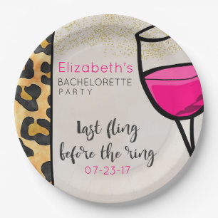 Prato De Papel Último Fling antes do impressão selvagem