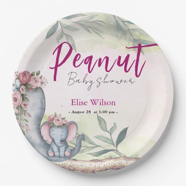 Prato De Papel Um amendoim doce está a caminho (Frente)