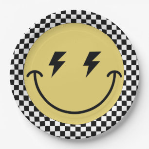 Prato De Papel Um Cara Feliz primeiro aniversario Para Crianças