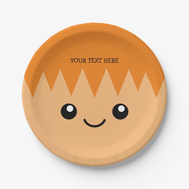 Prato De Papel Um desenho animado personalizado de Festa de anive (Frente)