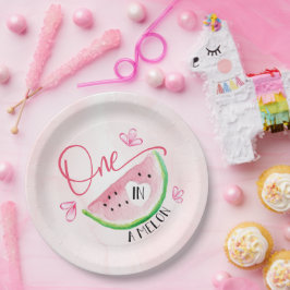 Prato De Papel Um em Melon Birthday Melmelon