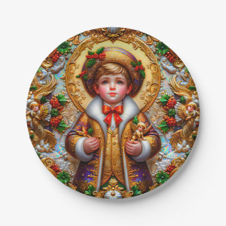 Prato De Papel UM NATAL DE GAROTO DE VINTAGEM ~ Cute ~