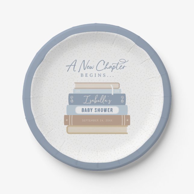 Prato De Papel Um novo capítulo inicia o Chá de fraldas do Storyb (Frente)