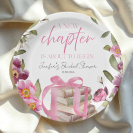 Prato De Papel Um novo livro de capítulo | Chá de panela de Aquar