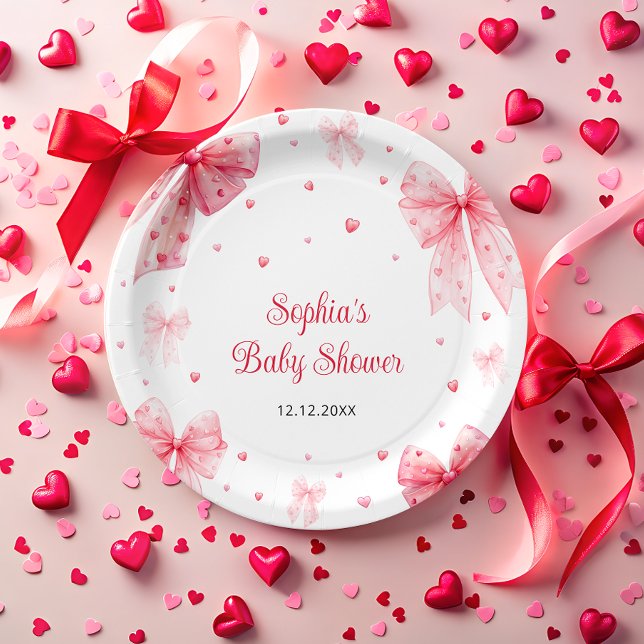 Prato De Papel Um Pequeno Arco Vermelho,  Vermelho, Chá de fralda (Criador carregado)