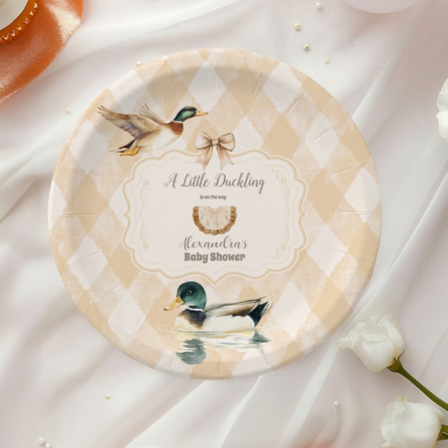 Prato De Papel Um Pequeno Chá de fraldas De Duckets (Criador carregado)