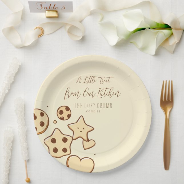 Prato De Papel Um Pequeno Tratado da Nossa Cozinha (Creme) (Casamento)