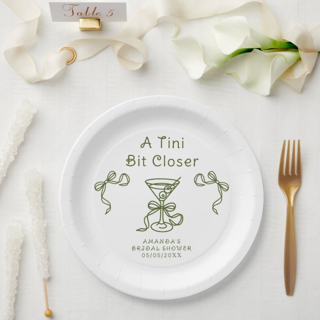 Prato De Papel Um Pouco Mais Perto Chá de Noiva (Casamento)