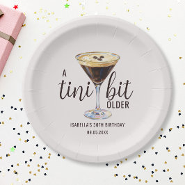 Prato De Papel Um Pouco Mais Velho Espresso Martini Aniversário