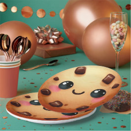 Prato De Papel Um primeiro aniversario de cookies Legal