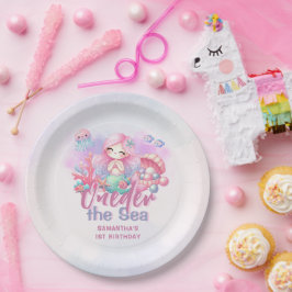 Prato De Papel UM primeiro aniversario do mar