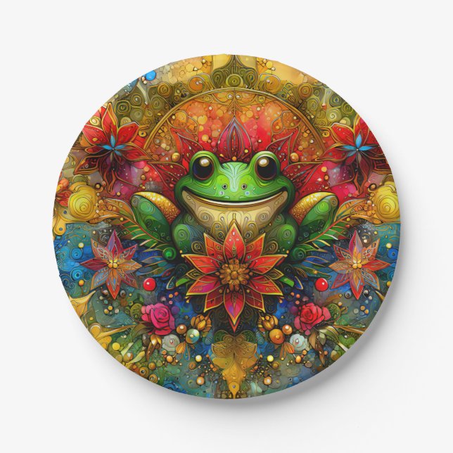 Prato De Papel UM SAPO RISTMAS ~ Cute ~ (Frente)