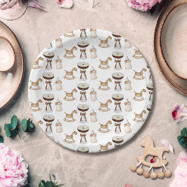 Prato De Papel Um Tini a Caminho Baby Shower de Martini Espresso