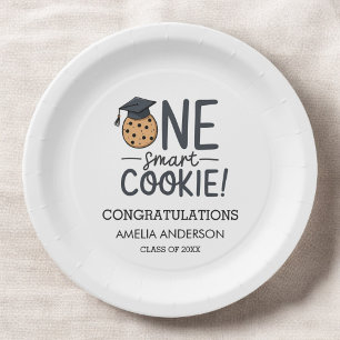 Prato De Papel Uma Classe de Graduação Smart Cookie de