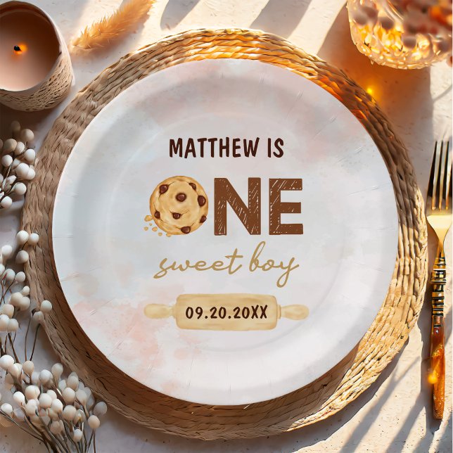 Prato De Papel Uma doce Festa de aniversário de cozinheiros (Criador carregado)