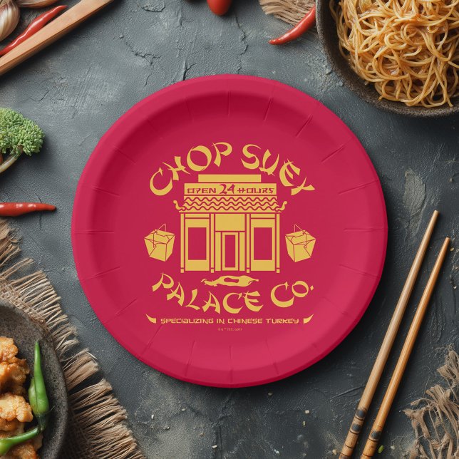 Prato De Papel Uma história de Natal | Chop Suey Palace Co. (Paper plate simulated on table)