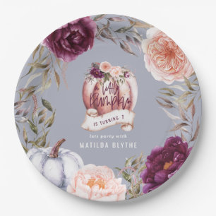 Prato De Papel Uma pequena festa de primeiro aniversario floral d