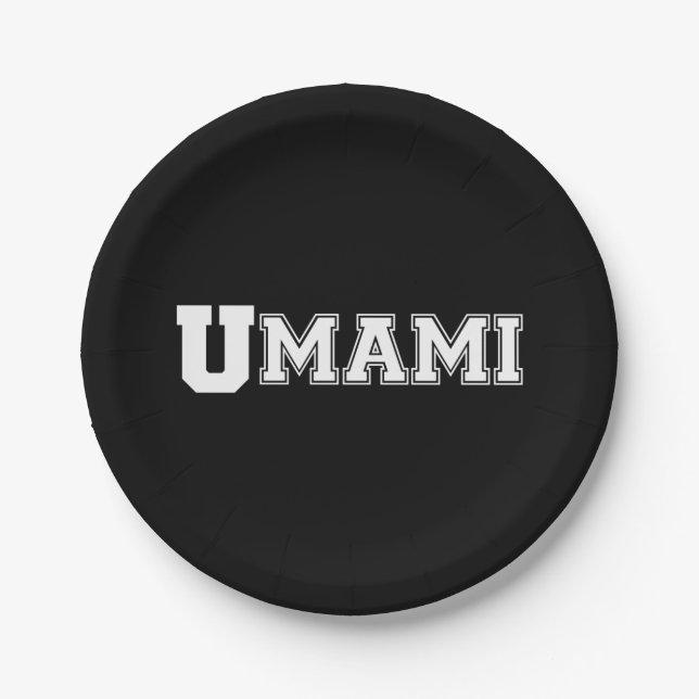 PRATO DE PAPEL UMAMI COLLEGE BUMPER STICKER (Frente)