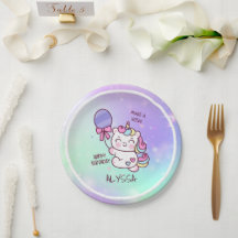 Unicórnio de aniversário! Parabéns para Criança